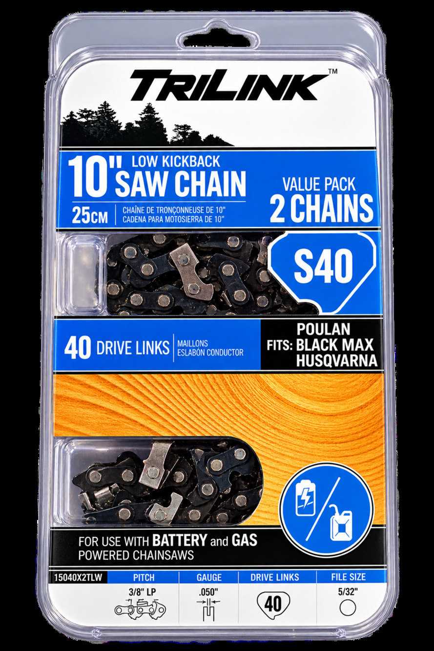 Trilink Saw Chain S40 10 Inch Value Pack 2 Chains